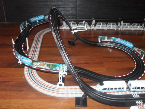 DUŻY PODWÓJNY TOR 6,3 m - SAMOCHÓD + KOLEJKA 50703