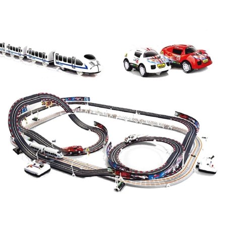 DUŻY PODWÓJNY TOR 6,3 m - SAMOCHÓD + KOLEJKA 50703