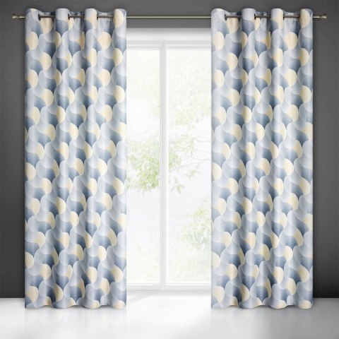 ZASŁONA GOTOWA EUROFIRANY   1SZT. ASETA 140X250 CM SZARY