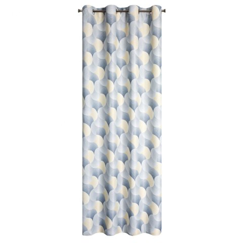 ZASŁONA GOTOWA EUROFIRANY   1SZT. ASETA 140X250 CM SZARY