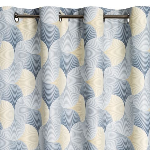 ZASŁONA GOTOWA EUROFIRANY   1SZT. ASETA 140X250 CM SZARY