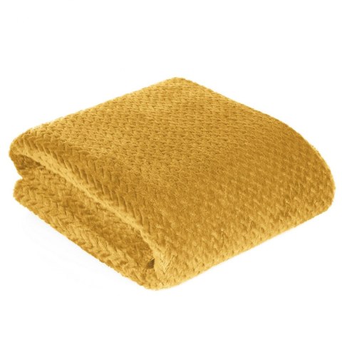 CIEPŁY KOC EUROFIRANY PLED D91 CINDY3 150X200 MIOD 150X200 NARZUTA MIODOWY