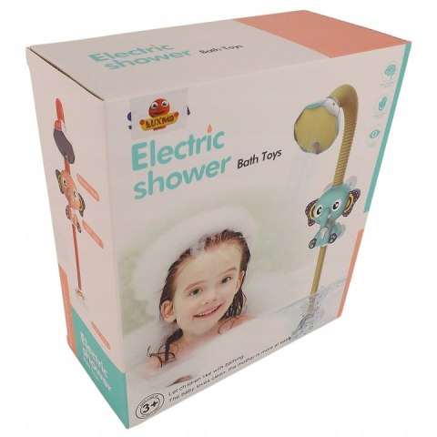 PRYSZNIC SŁOŃ ZABAWKA DO KĄPIELI NA BATERIE 8366N