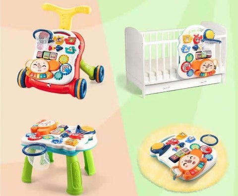 Jeździk pchacz stolik edukacyjny interaktywny 6038