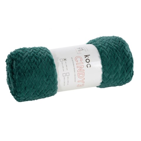 CIEPŁY KOC EUROFIRANY PLED D91 CINDY3 150X200 C.TURK 150X200 NARZUTA CIEMNOTURKUSOWY