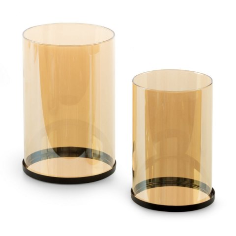 ŚWIECZNIK DEKORACYJNY MIRA (FI) 10X15 CM ZŁOTY