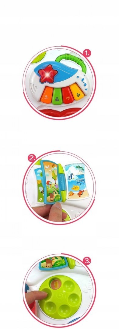 KOLOROWY INTERAKTYWNY CHODZIK PCHACZ DŹWIĘKI 801