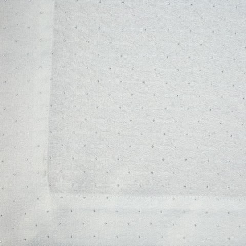 OBRUS ZE SREBRNA NICIĄ ELLEN 145X280 CM BIAŁY