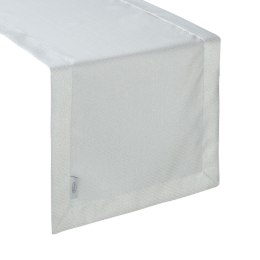 OBRUS ZE SREBRNĄ NICIĄ JULIA 40X200 CM BIAŁY