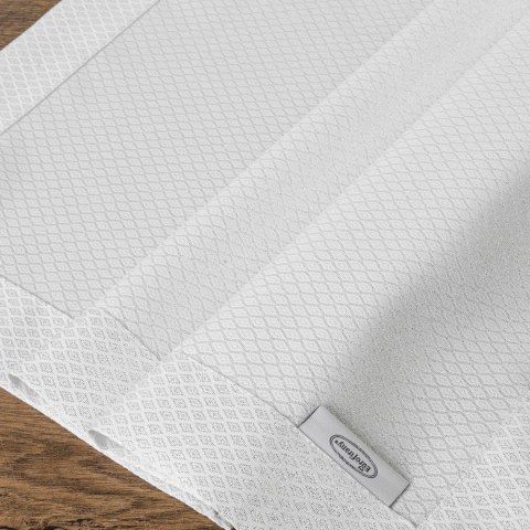 SERWETA ZE SREBRNĄ NICIĄ OBRUS JULIA 85 X 85 BIAŁY