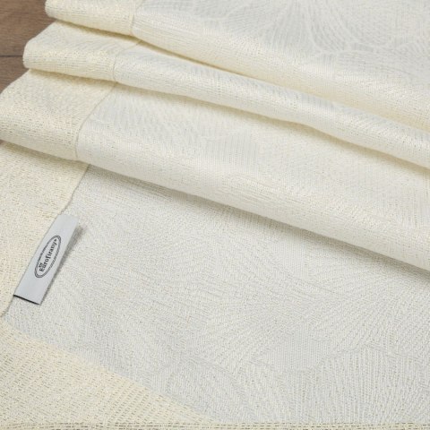 OBRUS ZE ZŁOTA NICIĄ LENA 145X280 CM KREMOWY