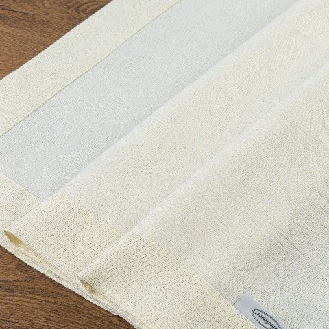 OBRUS ZE ZŁOTA NICIĄ LENA 145X280 CM KREMOWY