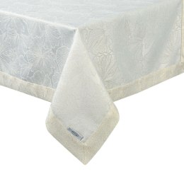 OBRUS ZE ZŁOTĄ NICIĄ LENA 145X350 CM KREMOWY