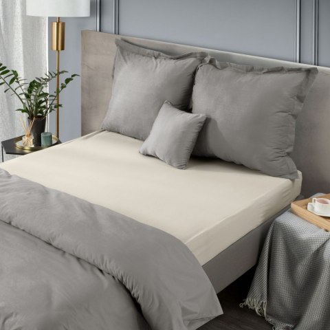 PRZEŚCIERADŁO Z GUMKĄ JERSEY D91 240X220 CM, WYS.30 CM BEŻOWY