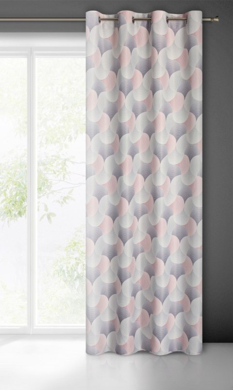 ZASŁONA GOTOWA EUROFIRANY   ASETA 140X250 CM SZARY