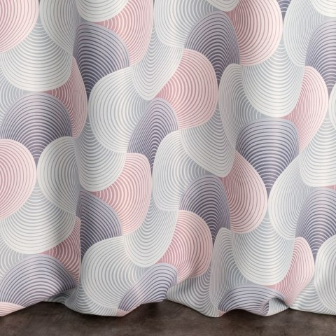 ZASŁONA GOTOWA EUROFIRANY   ASETA 140X250 CM SZARY