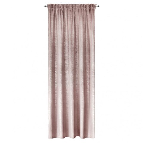ZASŁONA GOTOWA D91 CYPR NA TAŚMIE 140X270 CM PUDROWY RÓŻ