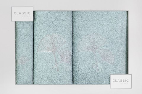 KOMPLET RĘCZNIKÓW 3 30X50 CM, 50X90 CM, 70X140 CM MIĘTOWY