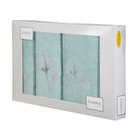 KOMPLET RĘCZNIKÓW 3 30X50 CM, 50X90 CM, 70X140 CM MIĘTOWY