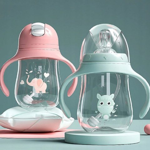 Bidon lub butelka 2w1 z obciążoną rurką 180 ml N