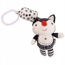 Kontrastowa sensoryczna zawieszka grzechotka dzwoneczek LISEK 0804L