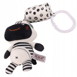 Kontrastowa sensoryczna zawieszka grzechotka dzwoneczek ZEBRA 0804Z