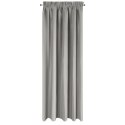 ZASŁONA   GOTOWA EUROFIRANY   AGGIE NA TAŚMIE 140X270 CM CIEMNOBEŻOWY
