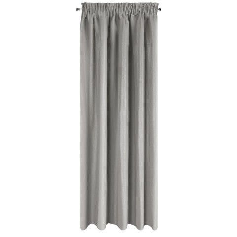 ZASŁONA   GOTOWA EUROFIRANY   AGGIE NA TAŚMIE 140X270 CM CIEMNOBEŻOWY