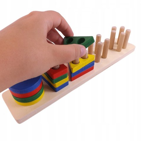 DREWNIANA UKŁADANKA LOGICZNA ZRĘCZNOŚCIOWA 2207