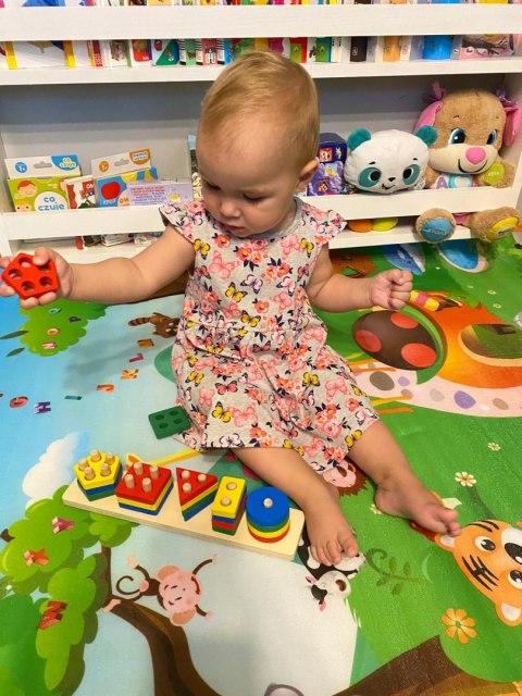 DREWNIANA UKŁADANKA LOGICZNA ZRĘCZNOŚCIOWA 2207