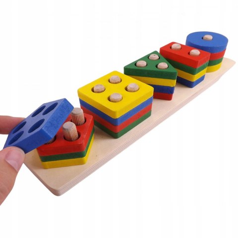 DREWNIANA UKŁADANKA LOGICZNA ZRĘCZNOŚCIOWA 2207