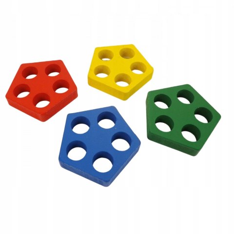 DREWNIANA UKŁADANKA LOGICZNA ZRĘCZNOŚCIOWA 2207