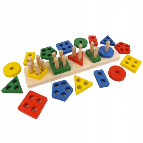 DREWNIANA UKŁADANKA LOGICZNA ZRĘCZNOŚCIOWA 2207