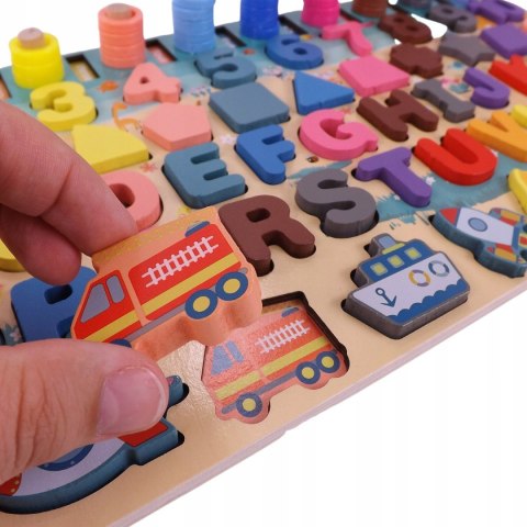 Drewniana układanka logiczna zręcznościowa GW01