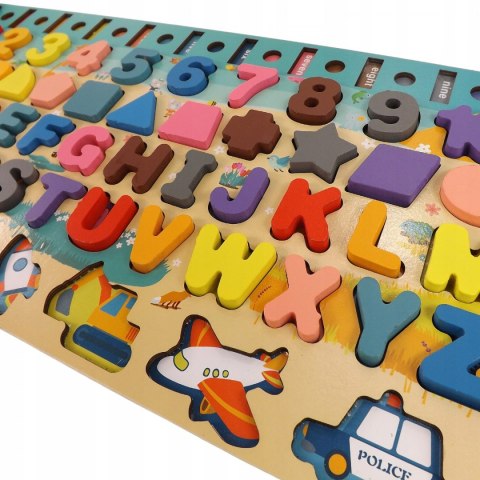 Drewniana układanka logiczna zręcznościowa GW01