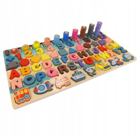 Drewniana układanka logiczna zręcznościowa GW01