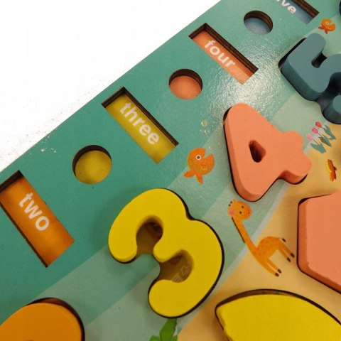 Drewniana układanka logiczna zręcznościowa GW01