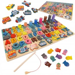 Drewniana układanka logiczna zręcznościowa GW01