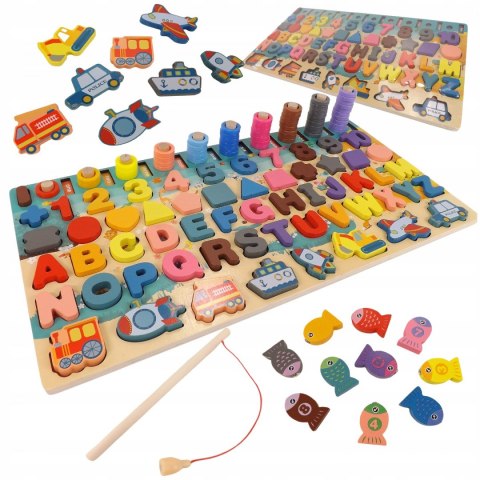 Drewniana układanka logiczna zręcznościowa GW01