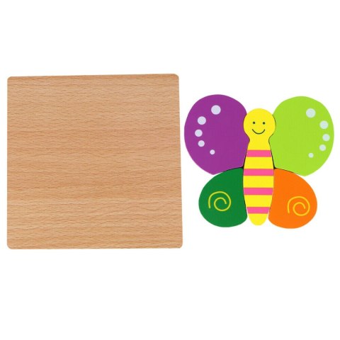 Puzzle drewniane edukacyjne klocki dla dzieci 15-15MO