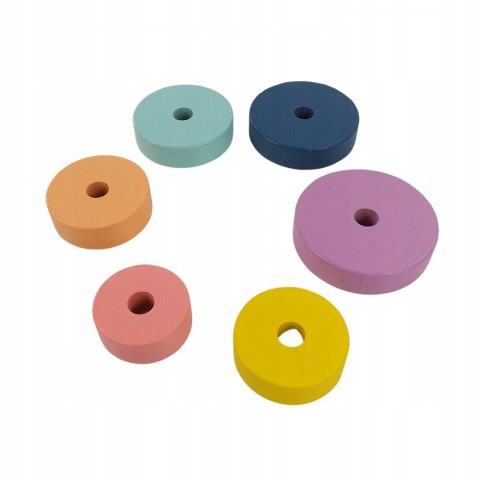 Sorter drewniana układanka piramidka wieża 8872