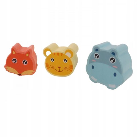 Sorter drewniana układanka piramidka wieża 8872