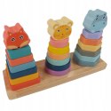 Sorter drewniana układanka piramidka wieża 8872
