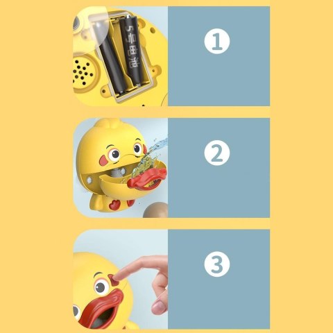 Zabawki dla dzieci kaczka do robienia piany 368-10A