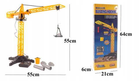 ZDALNIE STEROWANY DŹWIG BUDOWLANY OBROTOWY 55 CM 1562