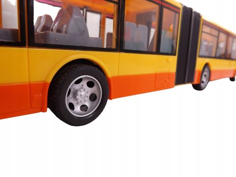 Duży autobus przegubowy zdalnie sterowany 44cm pilot światła 676Ż