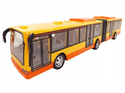 Duży autobus przegubowy zdalnie sterowany 44cm pilot światła 676Ż
