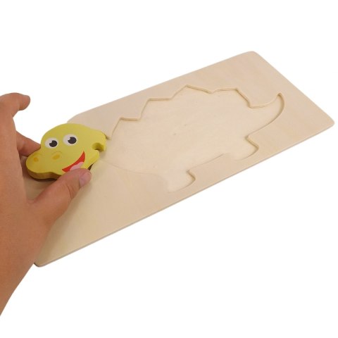 EDUKACYJNE DREWNIANE KLOCKI PUZZLE UKŁADANKA 8765G