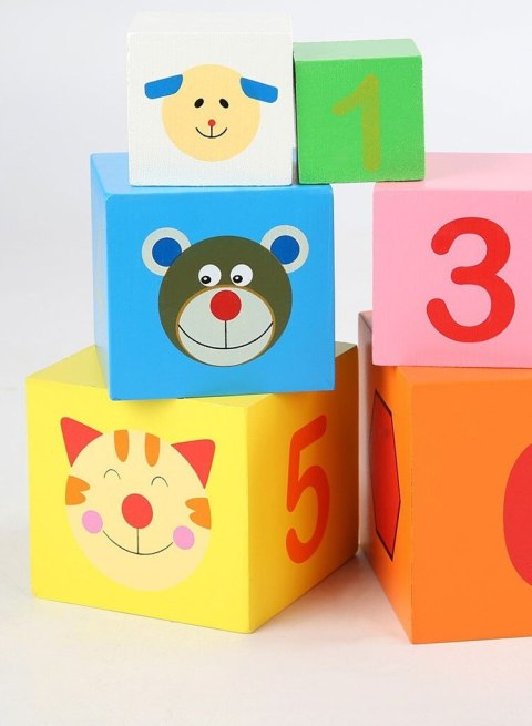 SORTER DREWNIANA UKŁADANKA PIRAMIDA WIEŻA 5020