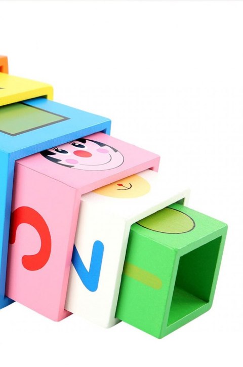 SORTER DREWNIANA UKŁADANKA PIRAMIDA WIEŻA 5020